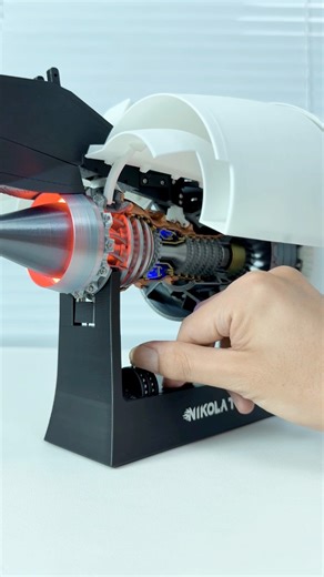 TR900 Turbofan engine model - Full version #reels | Nikola Toy