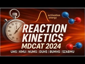Reaction Kinetics | MDCAT 2024 Past Paper | UHS | KMU | NUMS | SZABMU | DUHS | BUMHS | Chem Past ppr