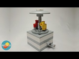 LEGO carousel kinetic sculpture - easy to build - full tutorial