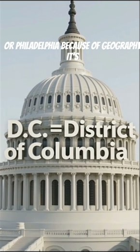 Why Washington, D.C. Became America’s Capital ?The Surprising Story 🇺🇸 #shorts