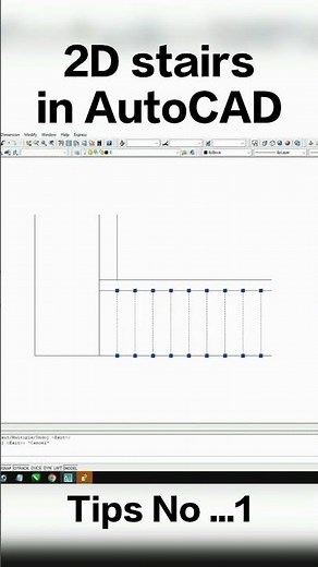 2D stairs in AutoCAD|| Tips And tricks In AutoCAD