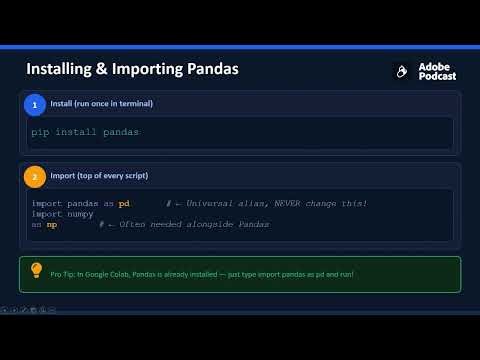 Pandas Tutorial for Beginners | Data Analysis in Python 01