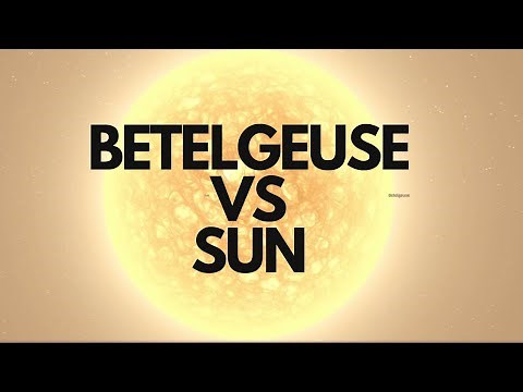 Betelgeuse Vs Sun | Star Size Comparison