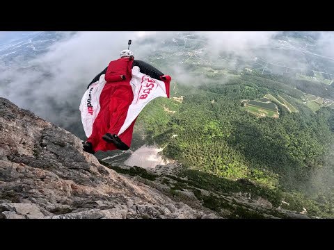 Scenic Wingsuit Flyby Of A Castle