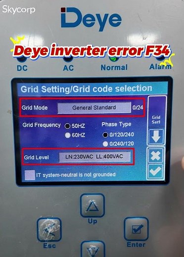 Deye inverter error F34#deye #deyeinverter #hybridinverter