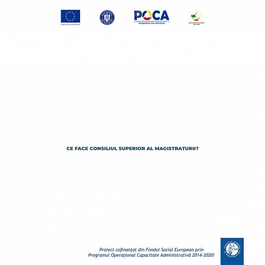 𝐂𝐨𝐧𝐬𝐢𝐥𝐢𝐮𝐥 𝐒𝐮𝐩𝐞𝐫𝐢𝐨𝐫 𝐚𝐥 𝐌𝐚𝐠𝐢𝐬𝐭𝐫𝐚𝐭𝐮𝐫𝐢𝐢 www.justitiepentruoameni.ro. #POCA #CSM #FSE #TAEJ