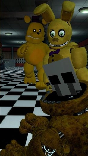Gmod FNAF Clips | Fredbear Catches Spring Bonnie! | #shorts