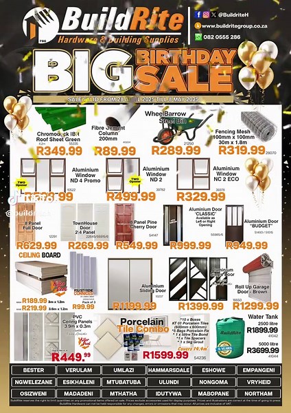 Celebrate BuildRite Hardware's 13th Birthday Sale!