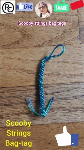 diy Scooby string🆒 bag tags #diy #youtubeshorts #browsefeatures #shortsfeed #ytshorts #bagtags