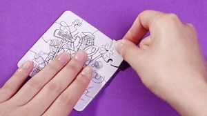 Realspring 24 Set Easter Eggs Jigsaw Puzzle for Kids Egg Hunt Game 24 Mini Bunny Puzzles DIY Coloring Paper Jigsaw Easter Eggs Basket Stuffers Fillers for Party Favors Classroom Exchange Reward School