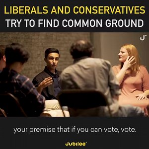 1M views · 330 reactions | “You have different experiences…you’re going to see things through different lenses.” A group of liberals and conservatives come together to debate their beliefs about the government and each other. Do you think it's possible for them to find common ground? | Jubilee | Facebook
