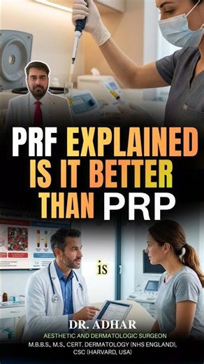PRF Explained – Is It Better Than PRP? | Dr. Adhar Kashyap #prf #prp #shorts