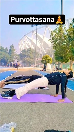 How to do purvottasana / Reserve plank pose strength and Heart opening 🧘