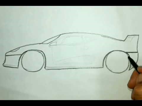 How to Draw a Ferrari F50 | Step by Step Pencil Drawing