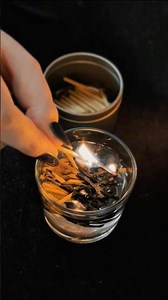 🔥ASMR Lighting Matches | Extinguishing them in Water | fire crackling sounds, sizzles (No Talking)