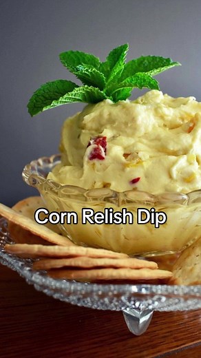 Corn Relish Dip - Easy 2-Ingredient Christmas Party Recipe