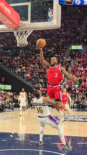 Michael Morales on Instagram: "@youngamechanger takes the charge. #marcussmart #lakers #nba"