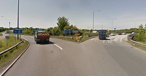 Live M2 traffic updates as crash between car and lorry blocks roundabout
