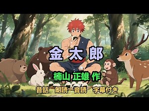 [Kintaro] Folktale, read aloud with subtitles 🐻🐰 The adventures of Kintaro, the strongest boy! ✨ ...