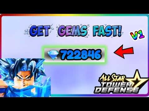 How To Farm *GEMS * FAST In All Star Tower Defense 💎 | All Star Tower Defense