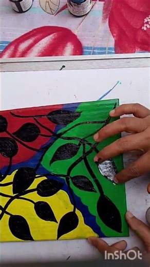 day_19 l "3D Snake Art on Handmade Canvas | Clay & Paint Mixed Media Artwork 🎨🐍 | Day 19"