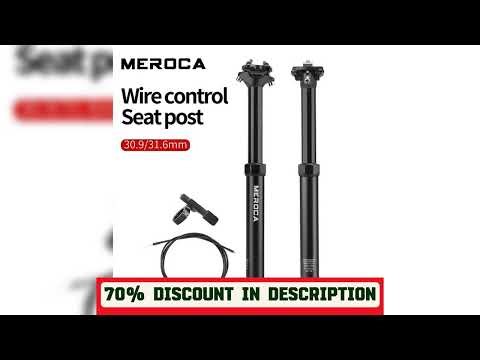 A must-have product! MEROCA Bicycle Dropper Seat Post 27.2/30.9/31.6x425mm Internal Routing Cable