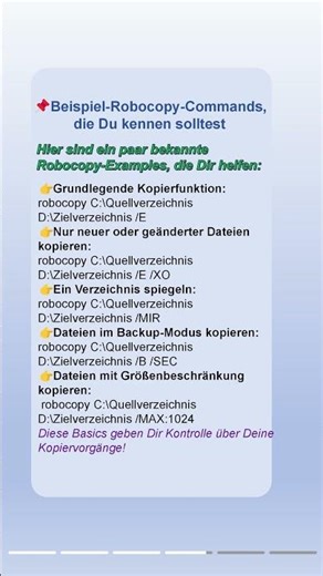 Robocopy nur neue Dateien kopieren? So klappt’s schneller & einfacher! ⚡💾#copy #data #sync #tips