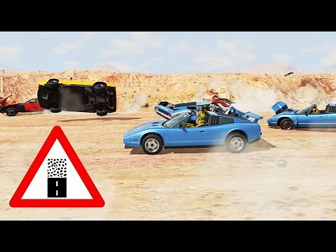 BeamNG Drive - Racing And Mostly Crashing The Civetta Bolide Remaster On The Long Bumpy Desert Road