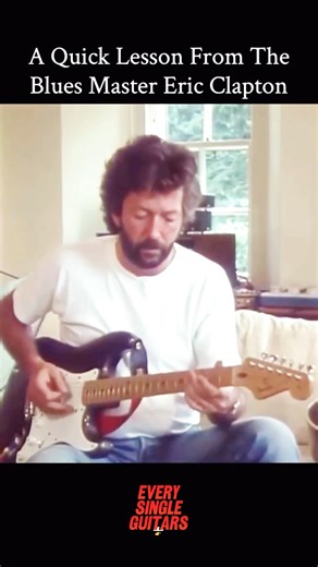every single guitars. on Instagram: "Clapton Gives a Guitar Lesson You’ll Never Forget 🎸⚡️ *** Eric Clapton’s playing style is one of those things people think they understand — but when you break it down, it’s way deeper, way more disciplined, and way more emotional than most players realize. His phrasing, space, bends, and note choice all come from old-school, soulful blues language, not modern shredding. He’s heavily pentatonic, but knows how to make it sound new. Songs like Crossroads, Whit