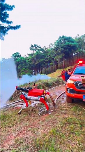 Innovative Firefighting Technology in Action.