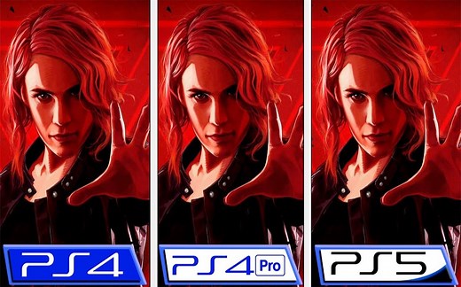 《控制》 PS4 vs PS4 Pro vs PS5 游戏画面对比 帧数对比 4K 60帧视频