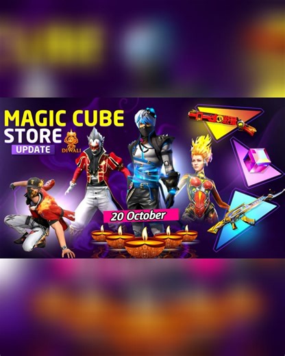186K views · 4.7K reactions | Diwali Magic Cube Store Update 拾勞| 20 Oct Next Magic Cube Bundle | free fire new event| ff new event #newevent #totalgaming #gyangaming #viral | MRK GAMER | Facebook