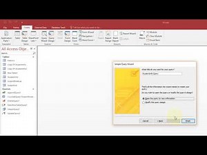 Create a Simple Query in MS Access
