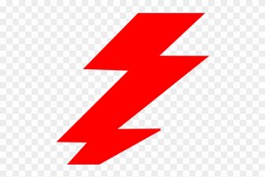 Red Lightning Bolt Transparent Background