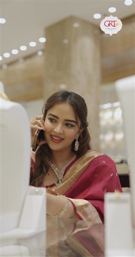 1.8K reactions · 7 comments | Pujita had been eyeing this one beautiful yellow gold set for a while now. With GRT’s Gold for All, she no longer had to wait — with wastage (VA) starting from just 5%*, she bought her dream jewellery set home! Visit your nearest GRT Jewellers and choose from a variety of golden designs! ✨ *T&C Apply [GRT Jewellers, Gold For All, Low Wastage Charges, Wastage from 5% Onwards, Jewellery Designs, Gold Jewellery] | GRT Jewellers | Facebook