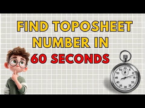 Find ANY Toposheet Number in 60 Seconds! [Secret Fast Method]