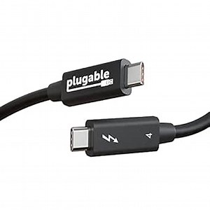 Plugable Thunderbolt 4 Cable [Thunderbolt Certified] - 3.3ft USB4 Cable with 100W Charging, Single 8K or Dual 4K Displays, 40Gbps Data Transfer | Compatible with Thunderbolt, USB4, USB-C - Driverless