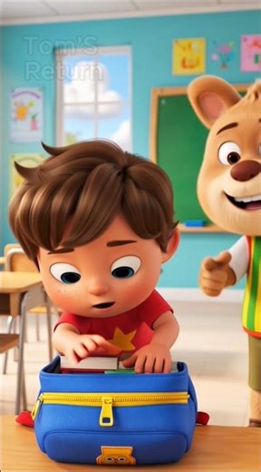 School Ready? Zip Your Bag 🎒#Backpack#SchoolBag#KidsLearning#SchoolReady#DailyHabits#LifeSkills