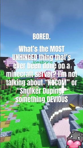 MOST UNHINGED thing that’s ever been done on a minecraft server?