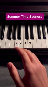 40K views · 412 reactions | Summertime sadness in the easiest way possible  #piano #tutorial #lanadelrey #pianolessons #pianotutorial | Keys Tutorials | Facebook