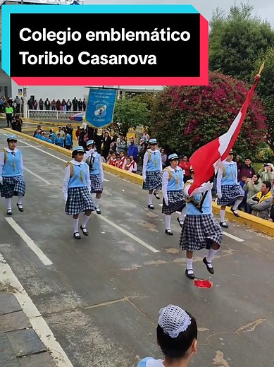 Desfile Escolar en Toribio Casanova, Cutervo