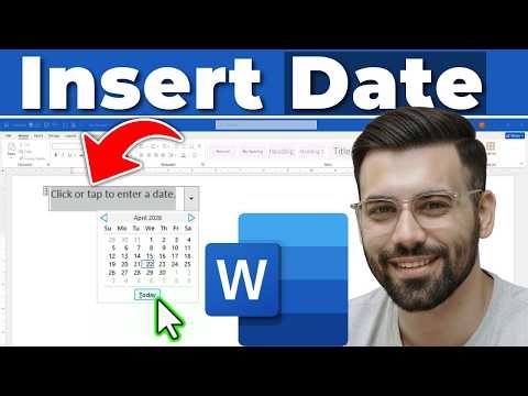 How to Insert Date in Word File & That Automatically​ Updates