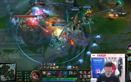 T1 Faker沙弥啦，这么猛！6！都是细节啊！