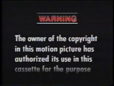 Opening to Diner (1982 VHS)