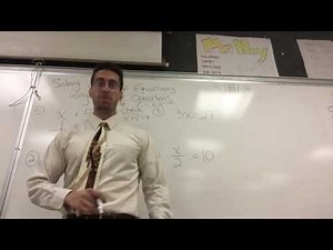 Professor Noy one step equations