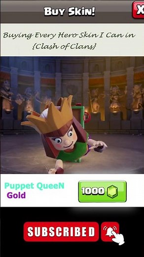 Gold Pass December 2024 🎁 Puppet Queen Skin FIRST { LOOK +Animations } Clash #coc #gaming #lego#wwe