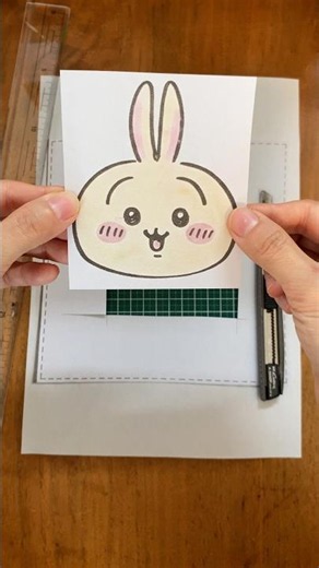 움직이는 치이카와 만들기!🐰🐱 신기한 종이접기 DIY｜動くちいかわ＆ハチワレの作り方！ #Shorts #papercrafts #ちいかわ