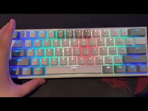 Redragon Fizz k617 unboxing | Review and Sound test | Red switch |