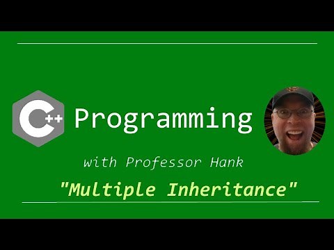 C++ Tutorial: Multiple Inheritance // Giving your classes multiple parents