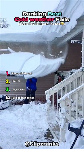 Ranking Best Cold Weather Fails 😂